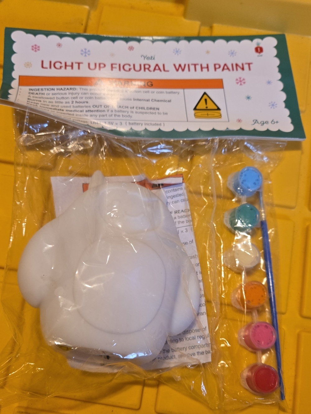 Light Up Figural With Paint - White (Unbranded) 923